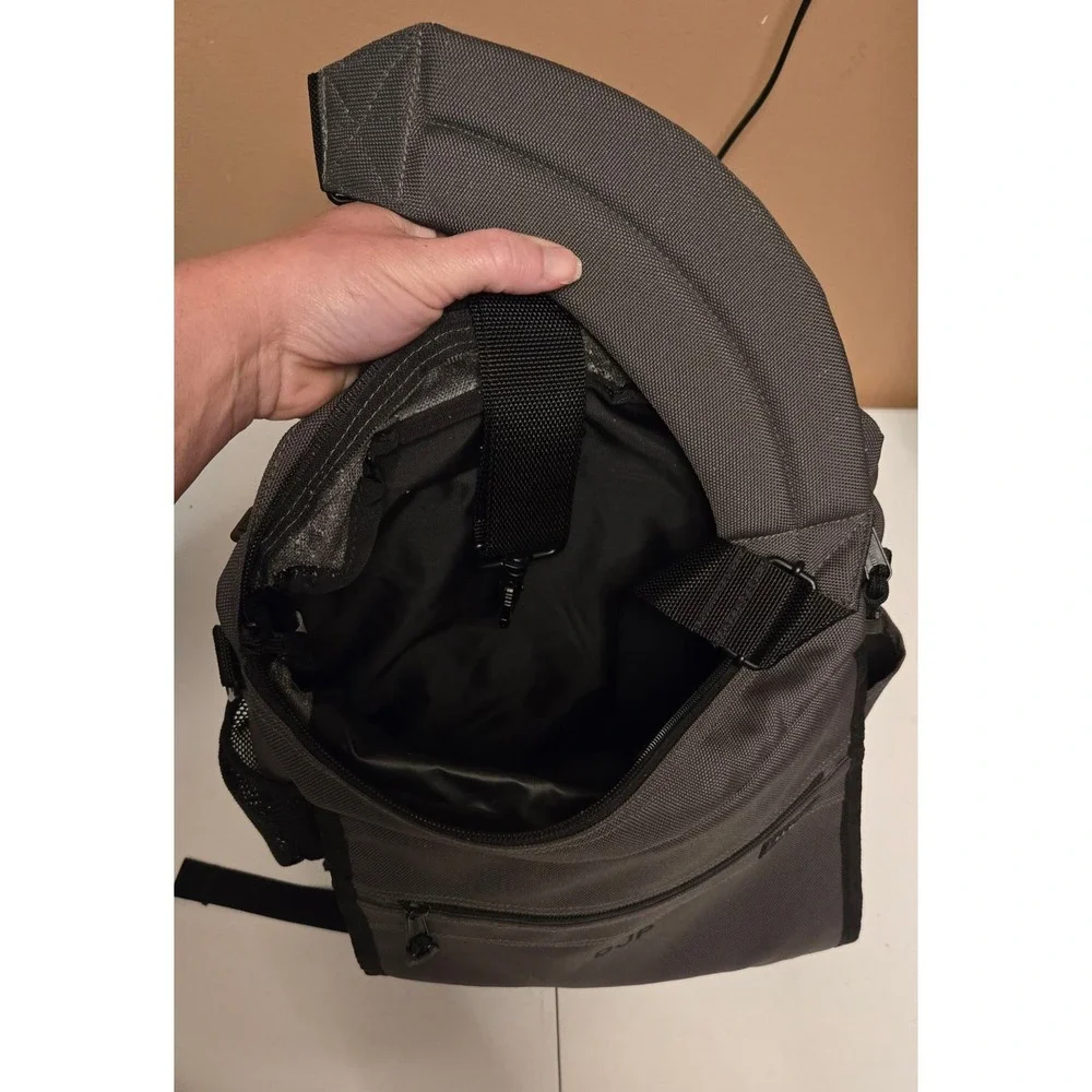 LL Bean Backpack Gray Monogrammed DJP Adjustable Straps Mesh‎ Pocket